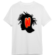 KOL Black Afro Head White T Shirt - Front