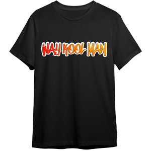KOL Way Kool Man Logo Black T Shirt - Front