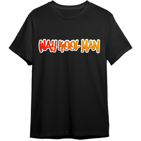 KOL Way Kool Man Logo Black T Shirt - Front