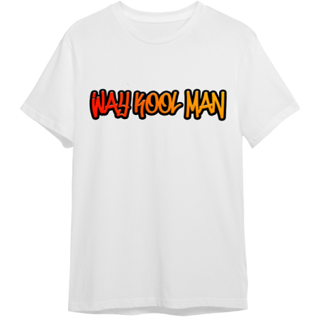 KOL Way Kool Man Logo White T Shirt - Front
